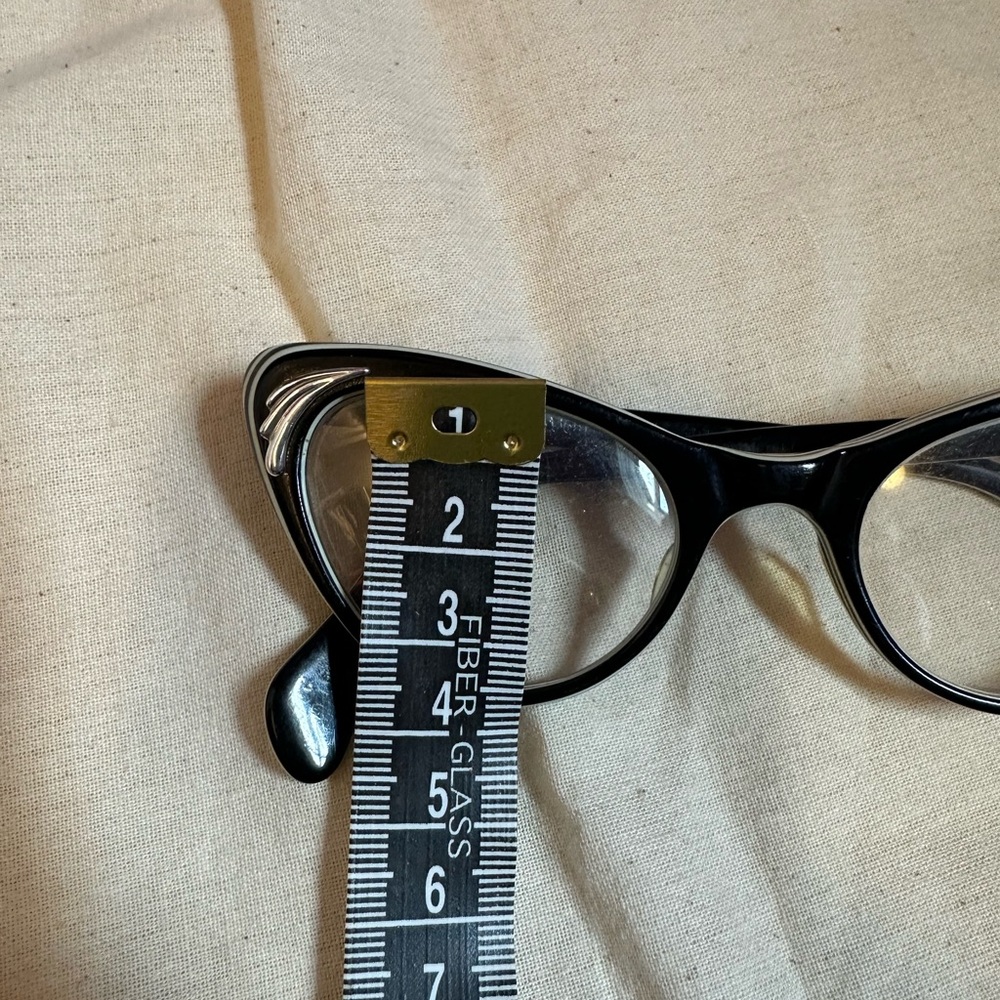 1950s 1960s Vintage CAT EYE Glasses..vintage eyewear. fancy. cat eye. Small - Picture 10 of 11